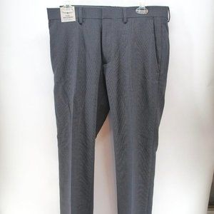 Kenneth Cole Reaction Mens Slim-Fit Gabardine Dress‎ Pants 33 x 32 Charcoal